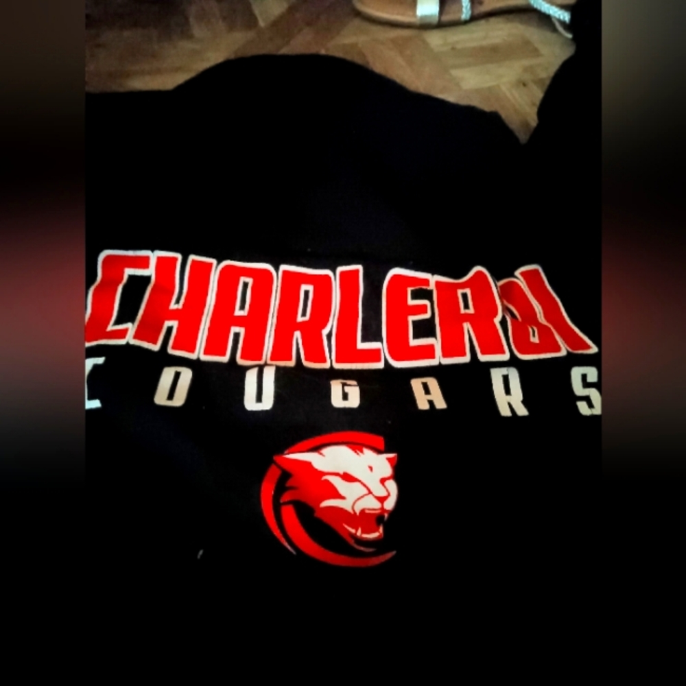 Long sleeve Charleroi cougars t-shirt.